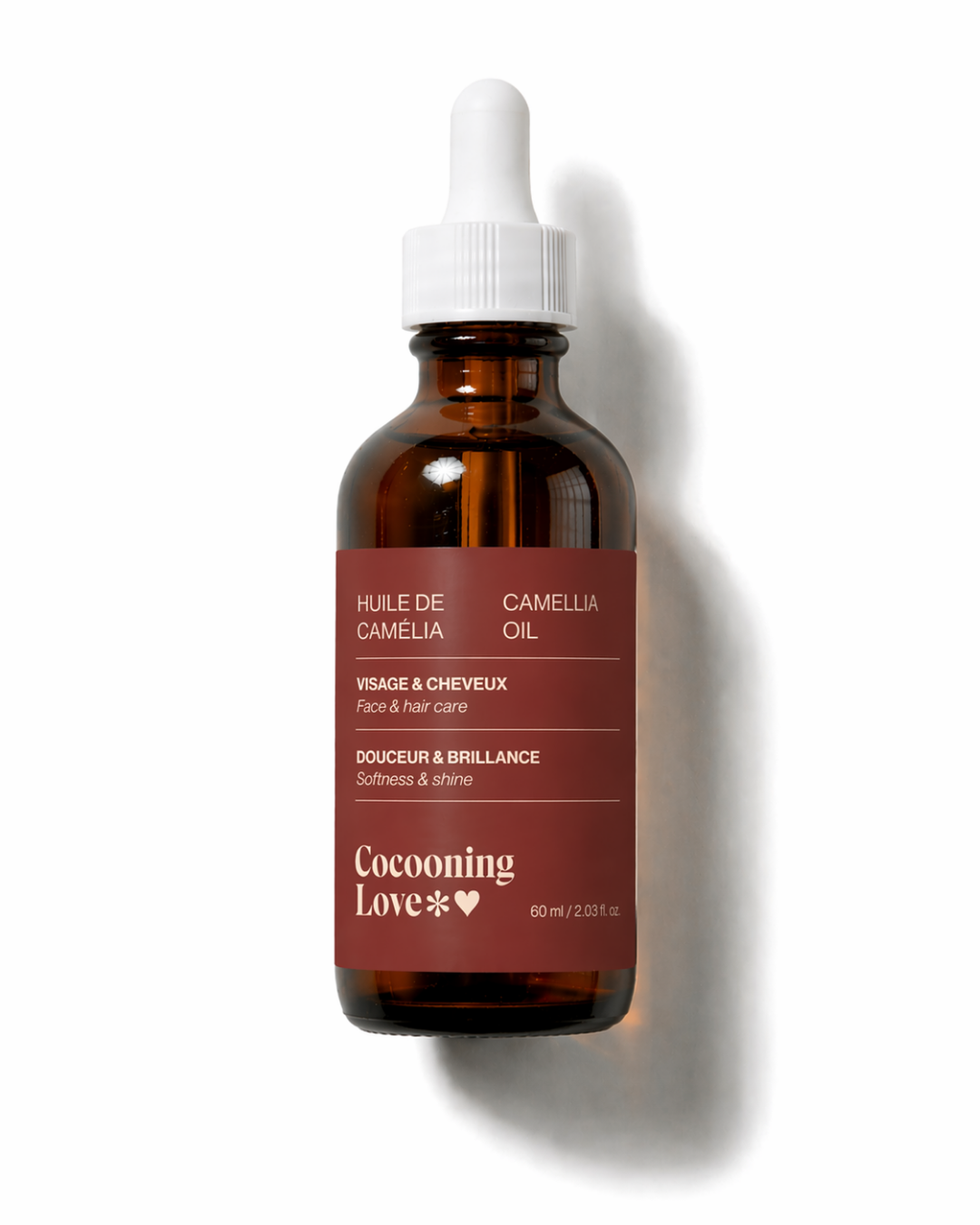 Huile de camélia – Douceur & fini soyeux pour peaux normales à mixtes et cheveux fins x 3 (40%)