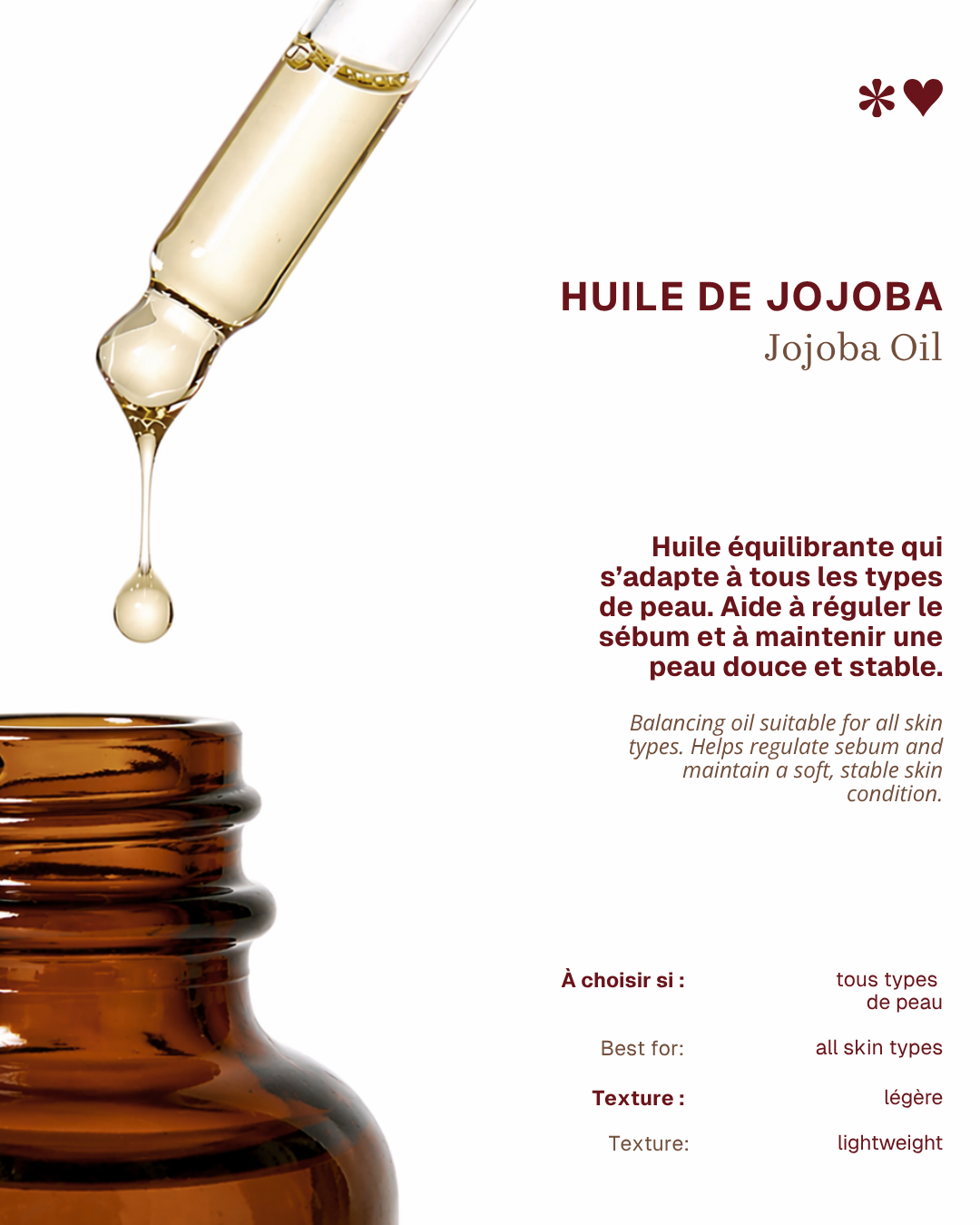 Huile de Jojoba – Équilibrante pour peaux mixtes & grasses x 3 (40%)
