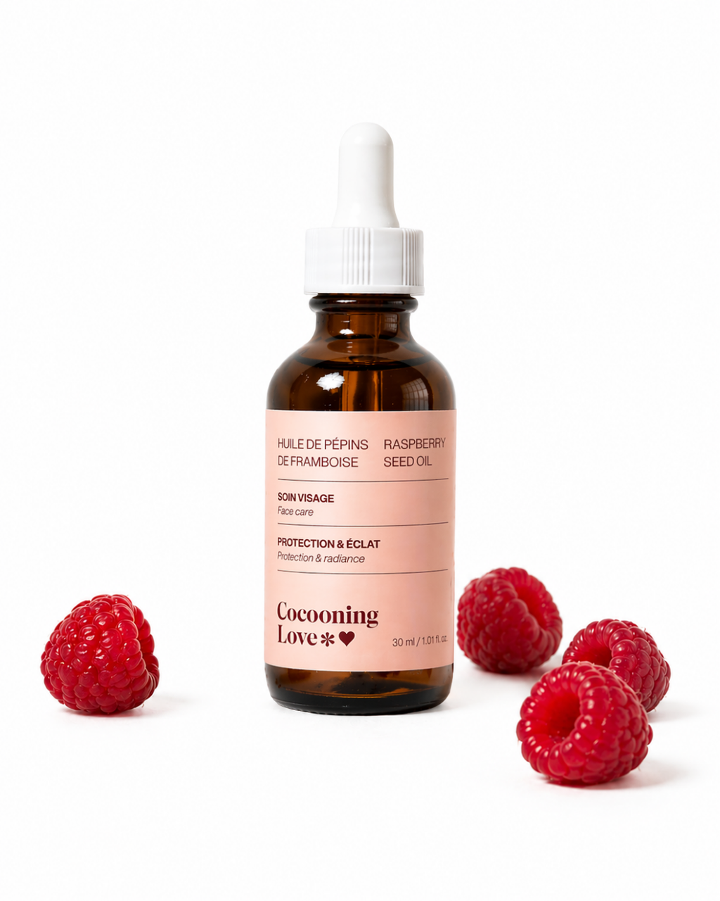 Huile de Pépins de Framboise – Éclat & confort pour peaux normales à sensibles x 3 (40%)