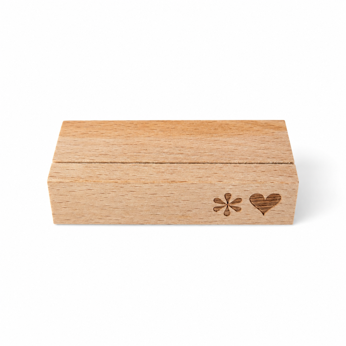 Bloc en bois pour affichette